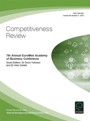 cover image of Competitiveness Review: An International Business Journal, Volume 26, Number 2